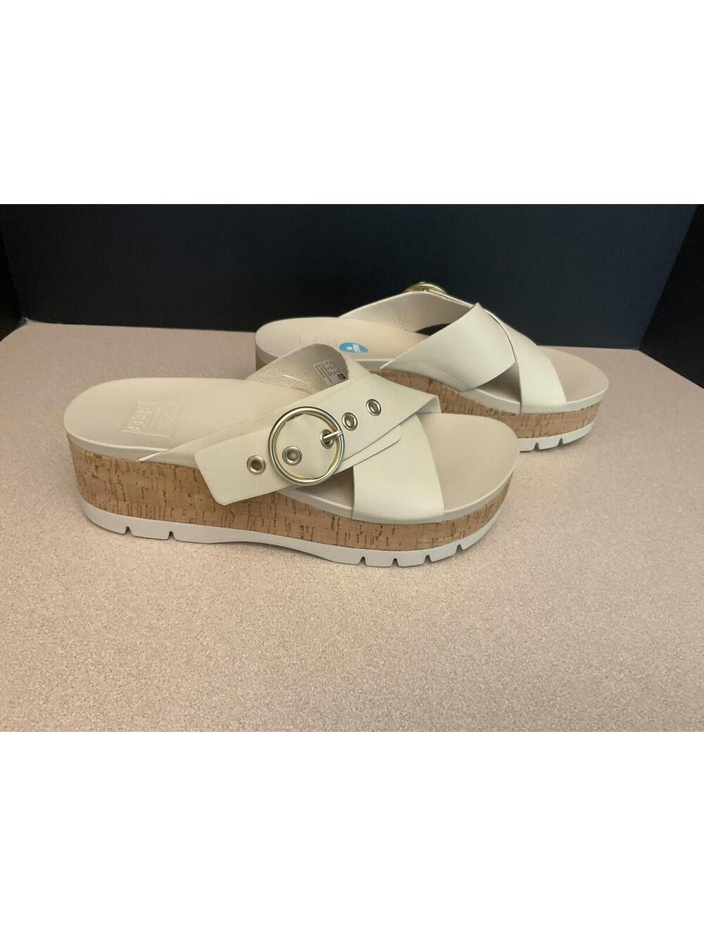 New! Womens REEF  Vista Higher Gia Beige Cork Platform Sandals. Size 9M. Nice!